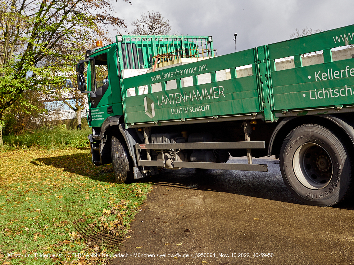 10.11.2022 - Baustelle an der Quiddestraße Haus für Kinder in Neuperlach